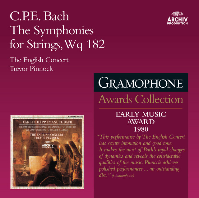 Bach, C P E: Hamburg Symphonies (6) for Strings Wq. 182 (H657-662)